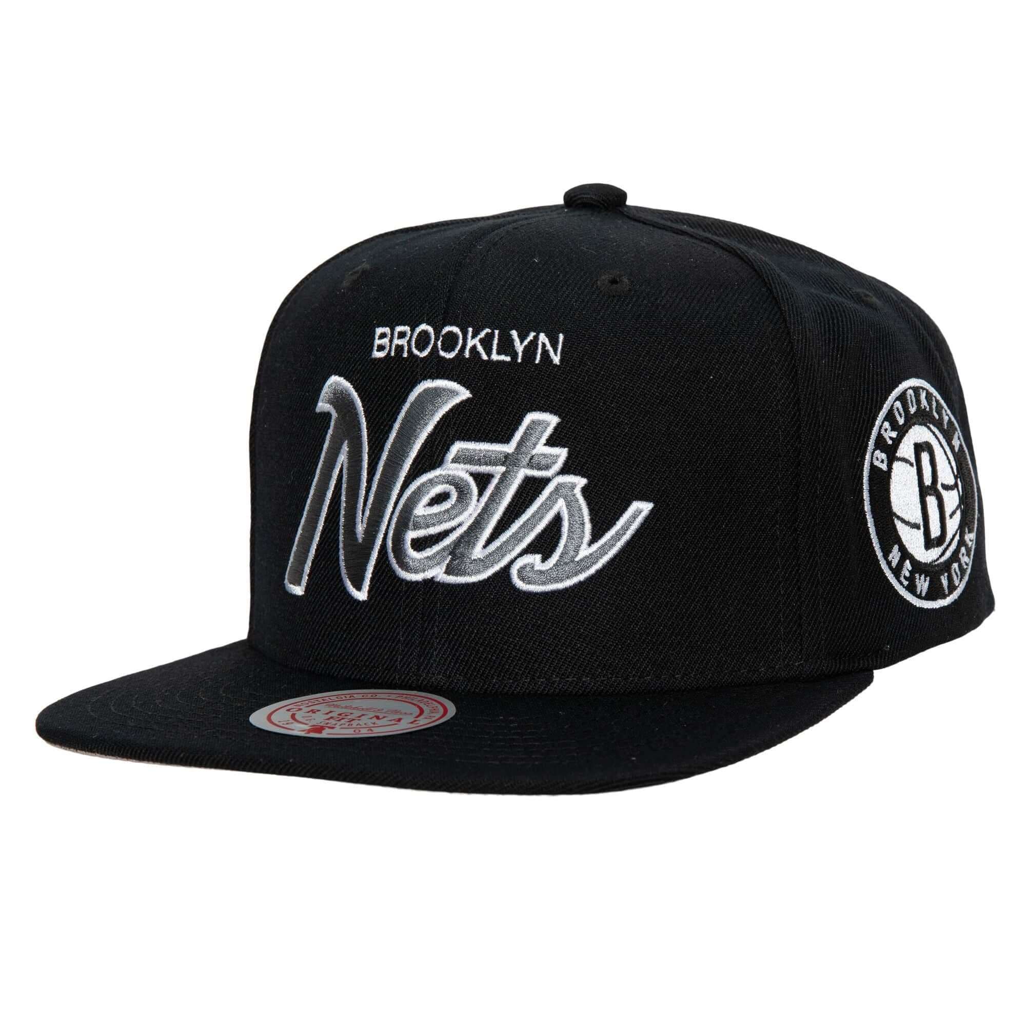 Бейсболка Mitchell & Ness Team Script 2.0 Snapback Brooklyn Nets Hat