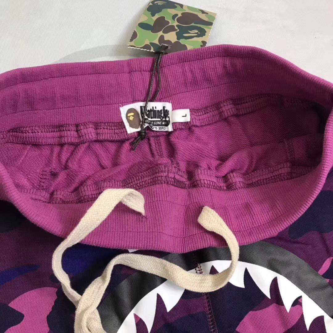 BAPE-Color-Camo-Shark-Sweat-Shorts-Purple-5