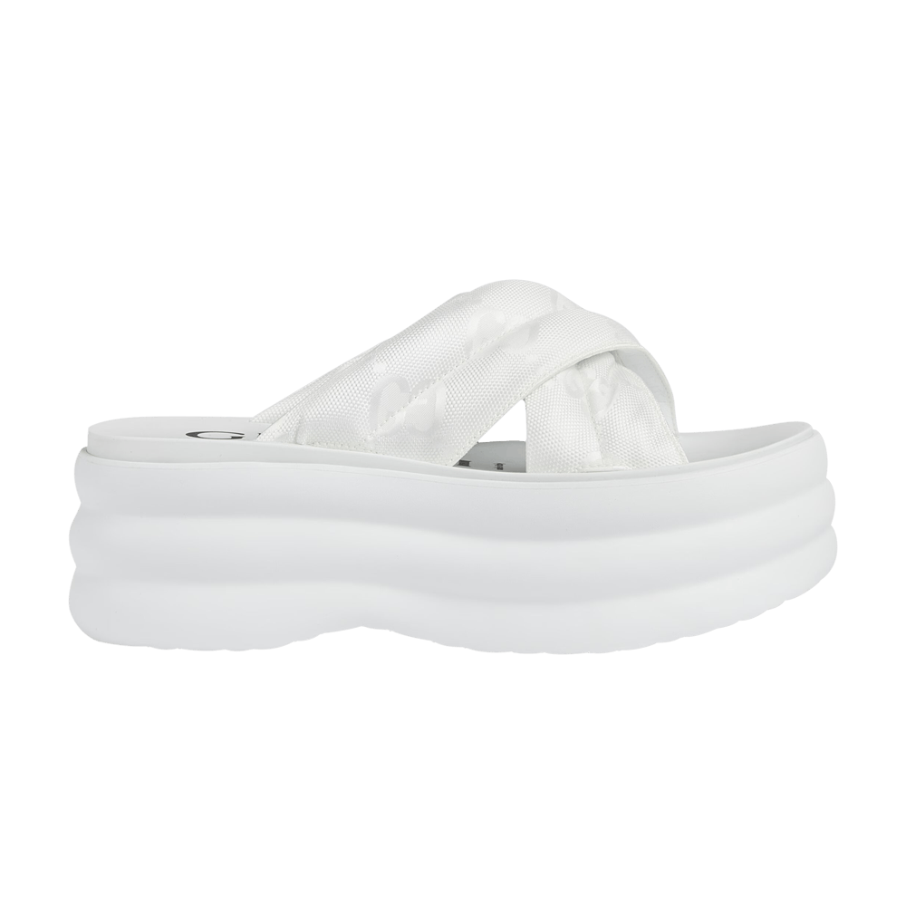 Кроссовки Gucci Wmns GG Platform Slide 'White'