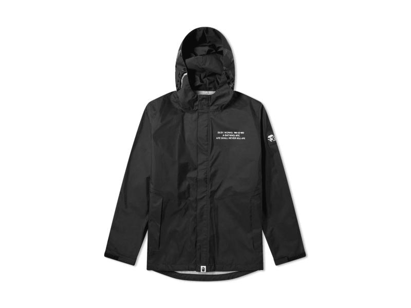 Куртка с капюшоном BAPE 3 Layer Shark Hoodie Jacket Black