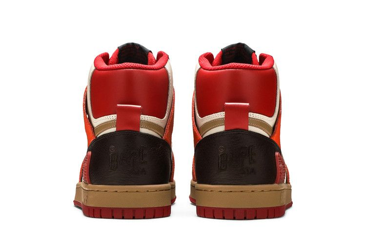 Кроссовки Bape Sta 93 HI 'Red Orange Light Sand'