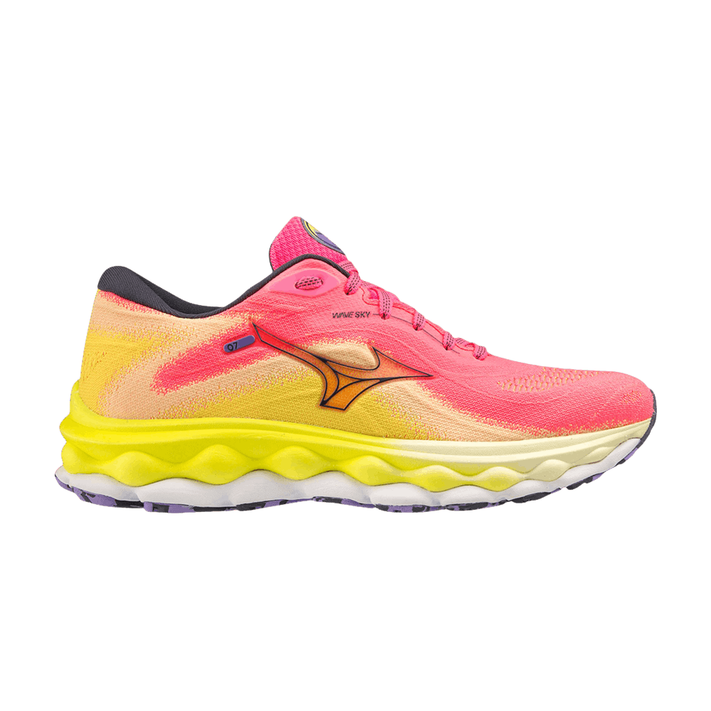 Кроссовки Mizuno Wmns Wave Sky 7 'High Vis Pink'