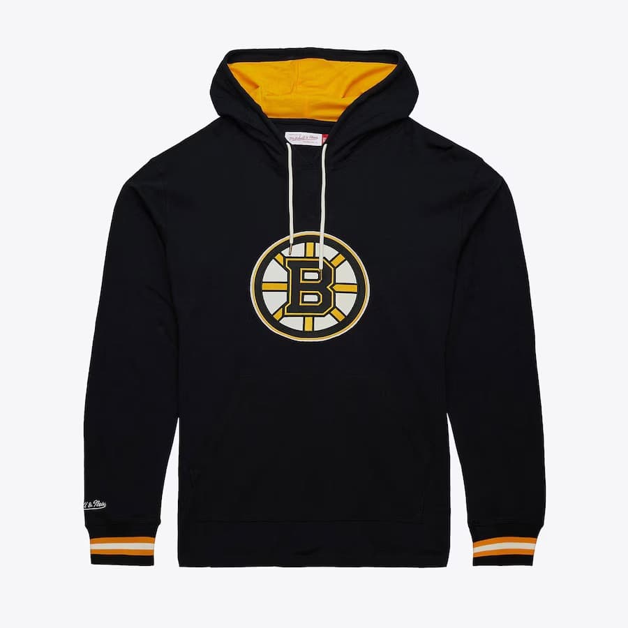 Худи Mitchell & Ness Black Boston Bruins Legendary Slub Pullover Hoodie