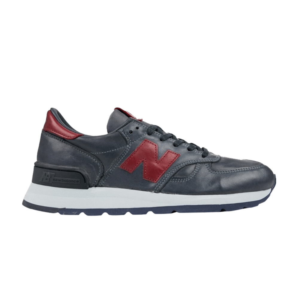 Кроссовки Horween Leather Co. x New Balance 990v1 Made in USA 'Navy Burgundy'