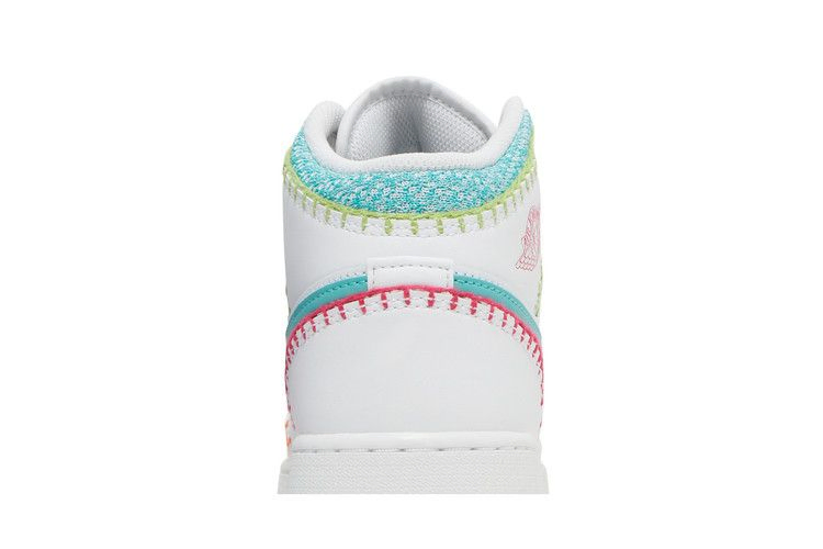 Кроссовки Air Jordan 1 Mid SE GS 'Multi Knit'
