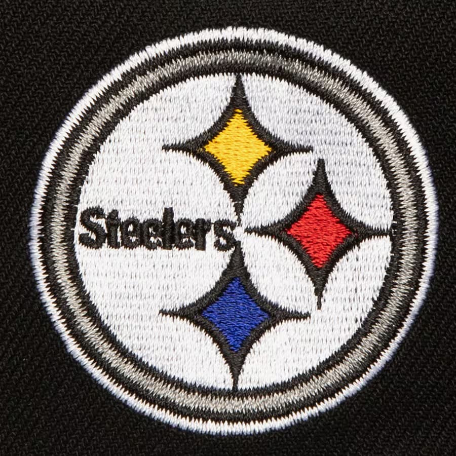 Бейсболка Mitchell & Ness Black Pittsburgh Steelers Diamonds Up Snapback Hat