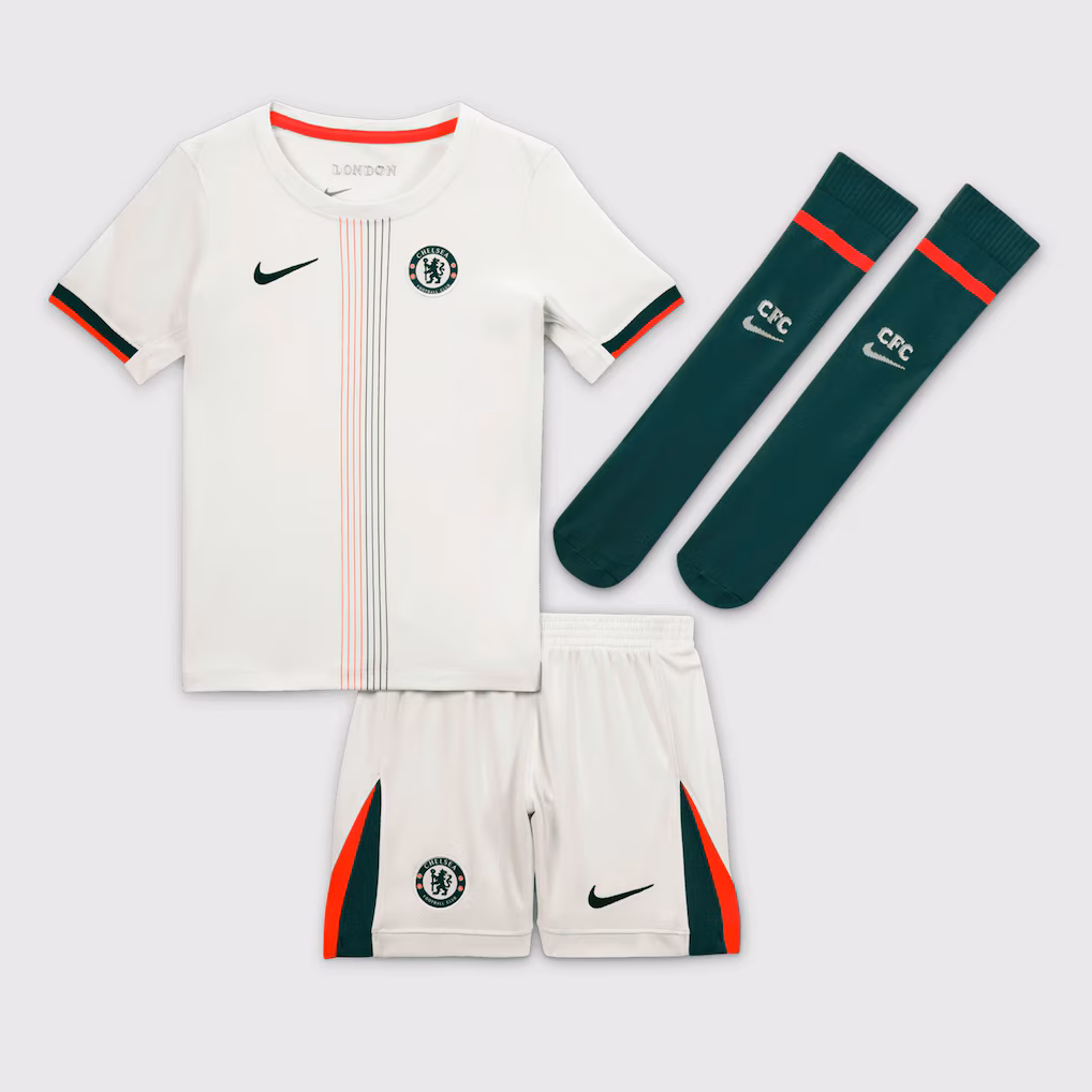 Детская футбольная форма Chelsea Nike Away Stadium MiniKit 2025-26