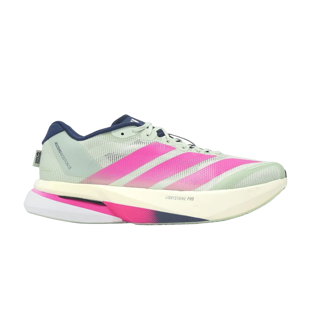Krossovki-adidas-Adizero-Boston-13-M-Linen-Green-Shock-Pink-Dark-Blue