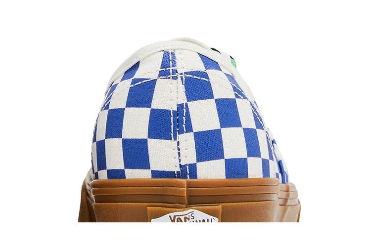 Vans Authentic 'Checkerboard - Blue Gum Braided Laces'
