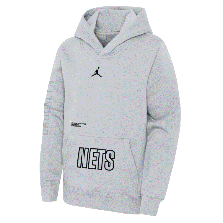 Худи Nike Brooklyn Nets 2024 Statement Courtside Youth NBA Hoodie