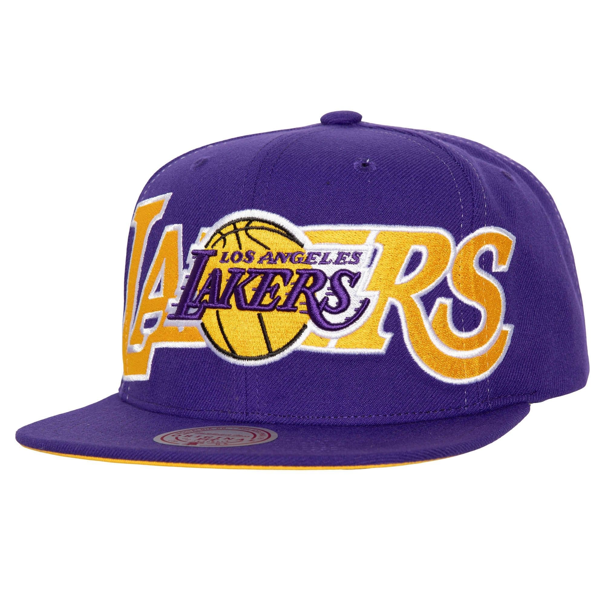 Бейсболка Mitchell & Ness Full Frontal Snapback Los Angeles Lakers Hat