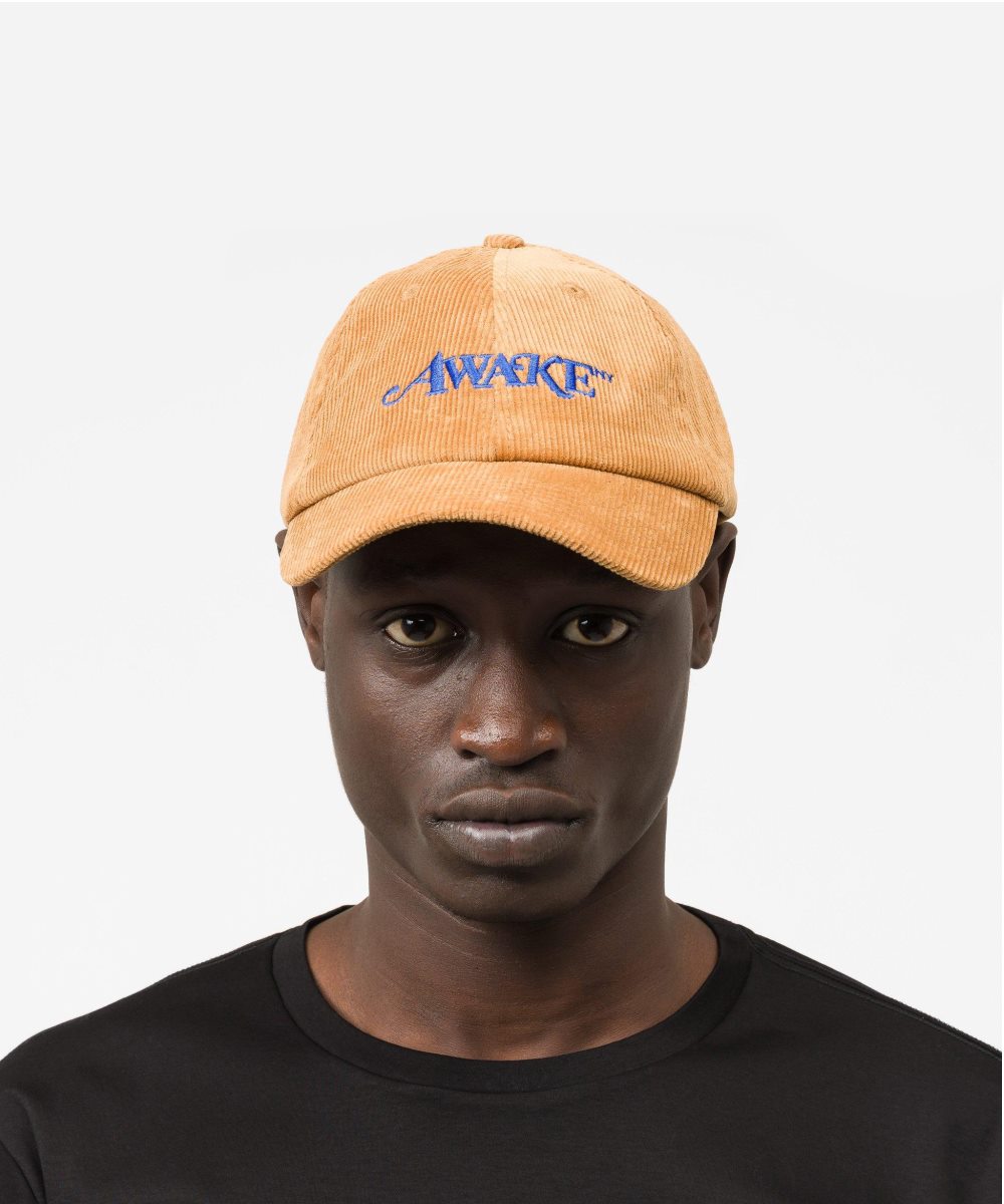 Awake-Corduroy-Classic-Logo-Dad-Hat-Tan-1