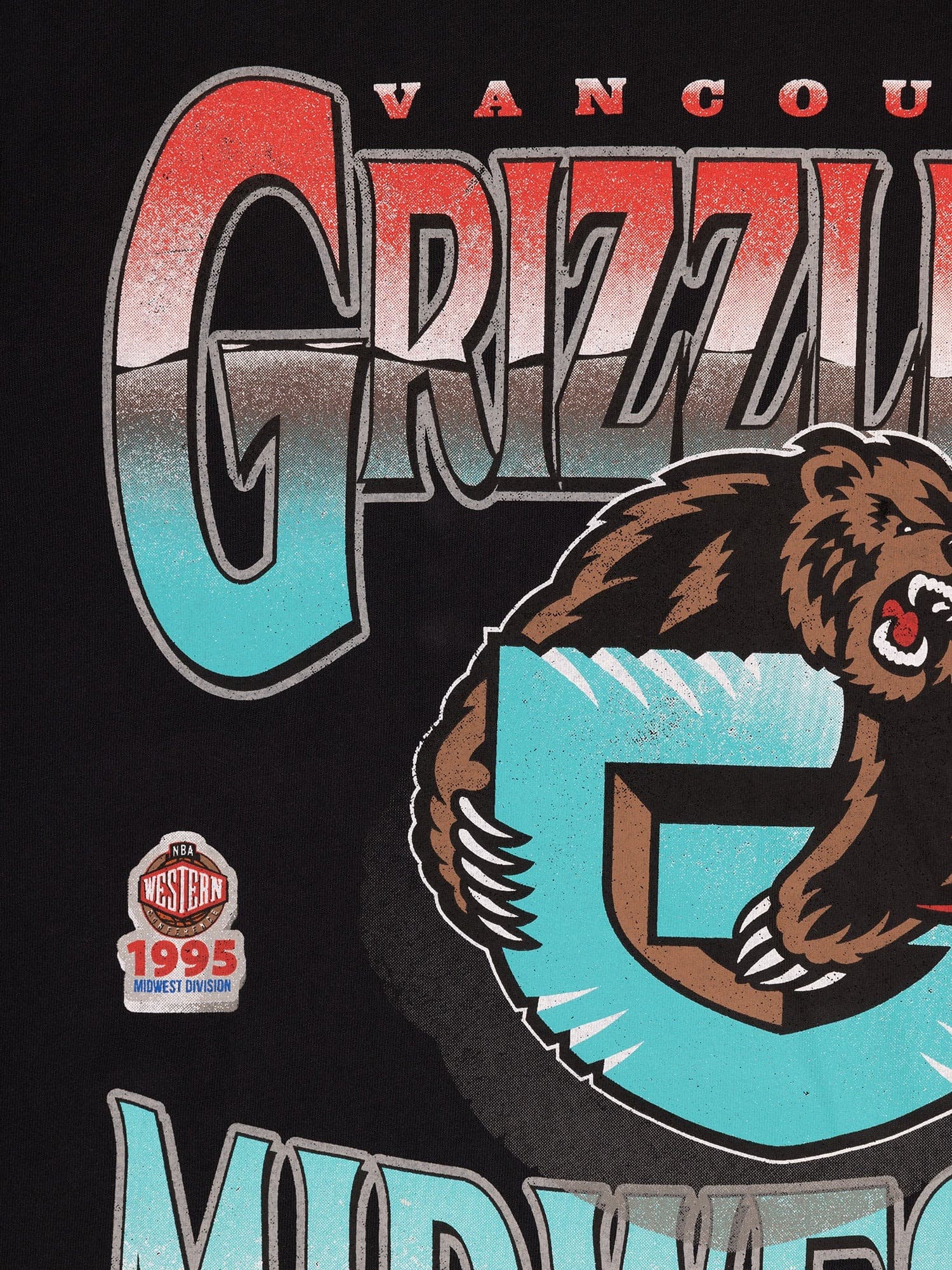 Футболка Mitchell & Ness Vancouver Grizzlies Metallic Vintage T-Shirt
