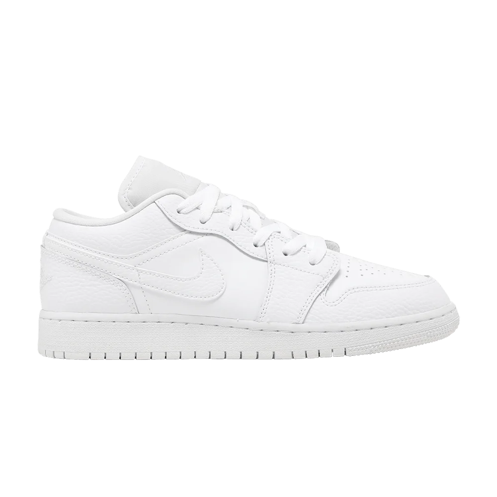 Krossovki-Air-Jordan-1-Low-GS-Triple-White