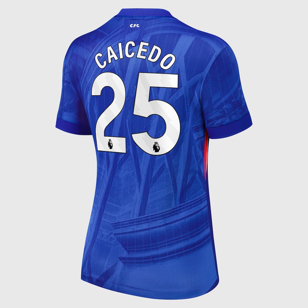Женское футбольное джерси Chelsea Nike Dri-FIT ADV Home Match Shirt 2025-26 - Womens with Caicedo 25