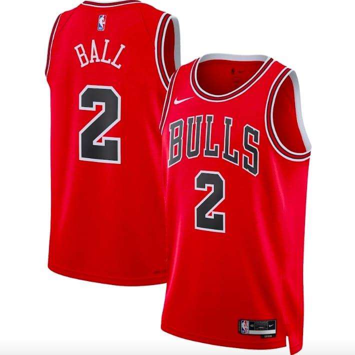 Баскетбольная джерси 2022-23 Chicago Bulls #2 DeMar DeRozan Icon Red Jersey