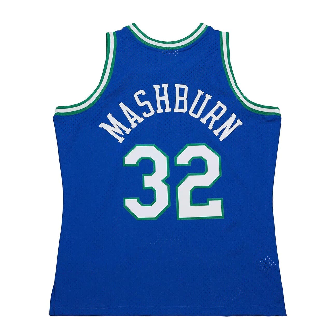 Баскетбольная джерси 1993-94 Dallas Mavericks Jamal Mashburn #32 Swingman Hardwood Classics Blue Jersey
