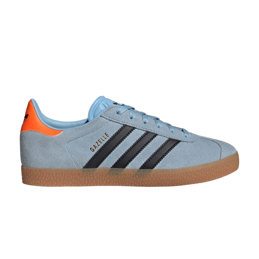Krossovki-Adidas-Gazelle-J-Clear-Sky-Black-Solar-Orange