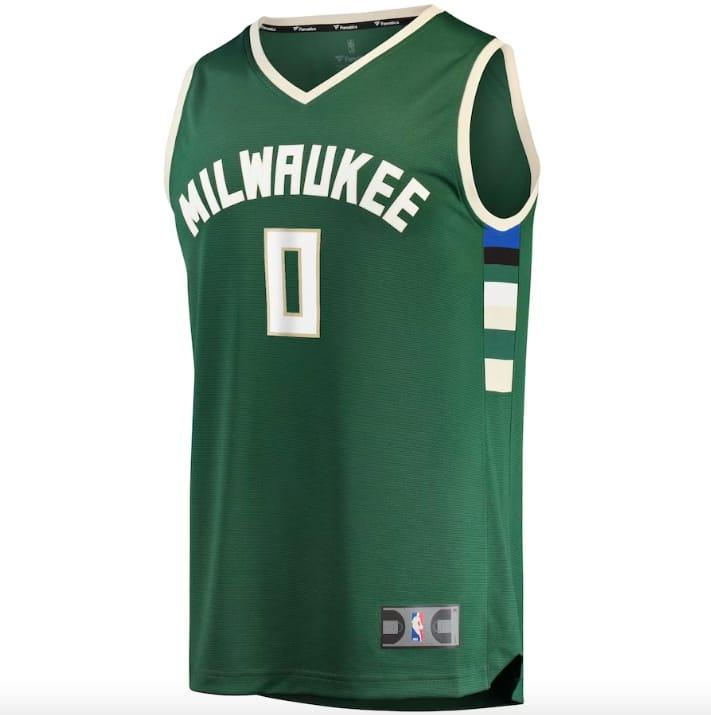Баскетбольная джерси 2022 NBA Draft First Round Pick Milwaukee Bucks #0 MarJon Beauchamp Icon Green Jersey