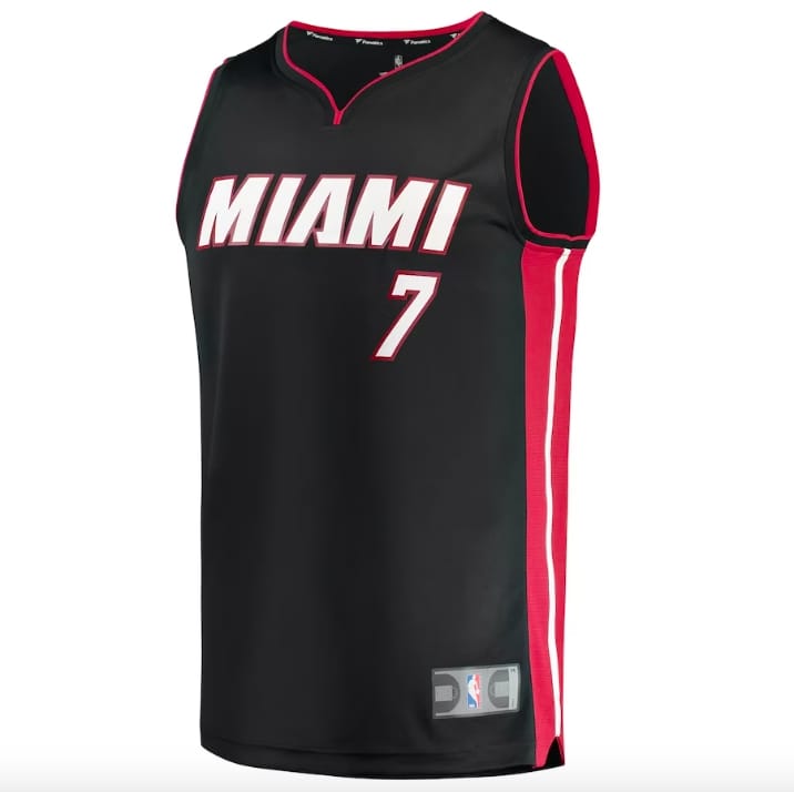 Баскетбольная джерси 2022-23 Miami Heat #7 Kyle Lowry Fast Break Icon Black Jersey