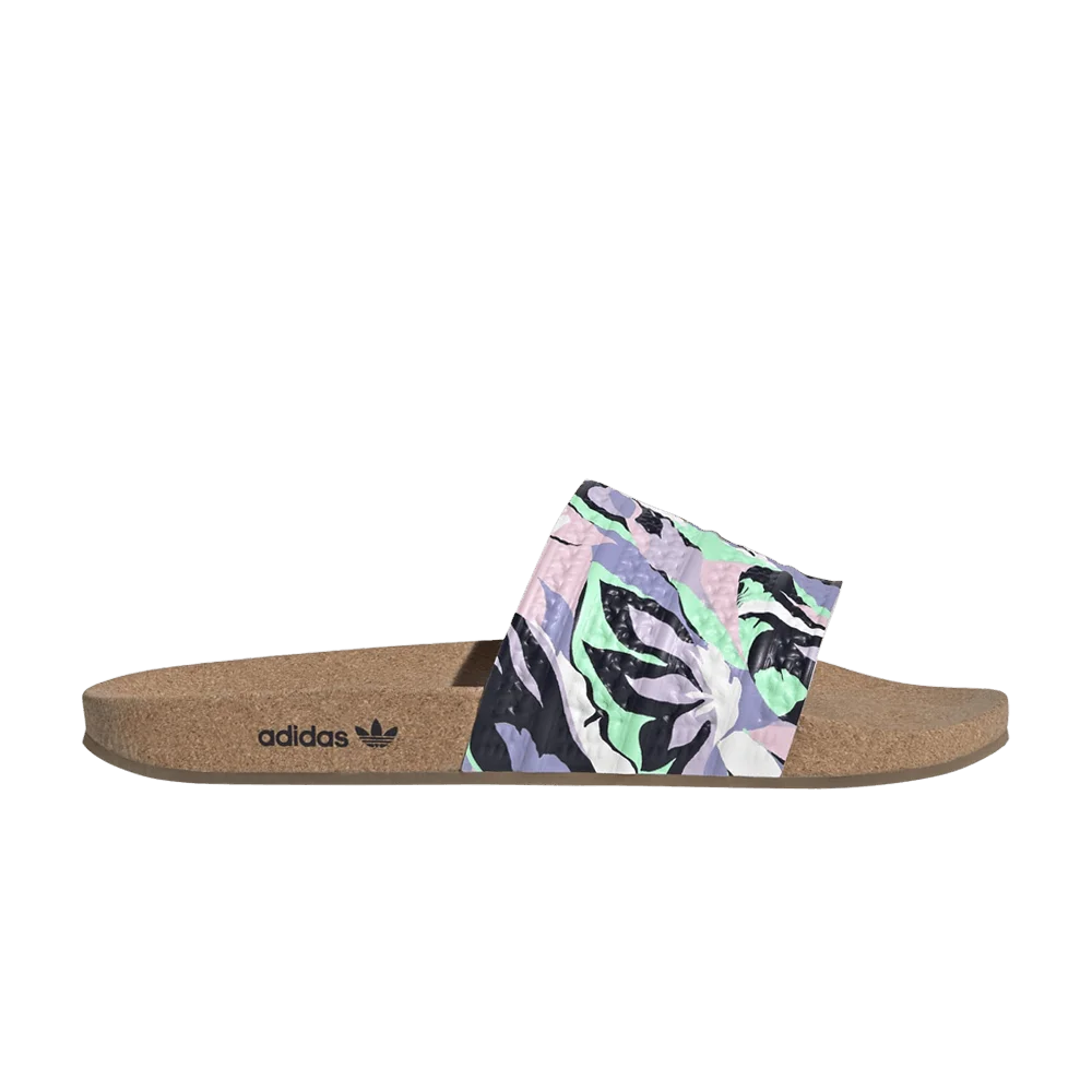 Adidas Adilette Slide 'Cork - Floral'