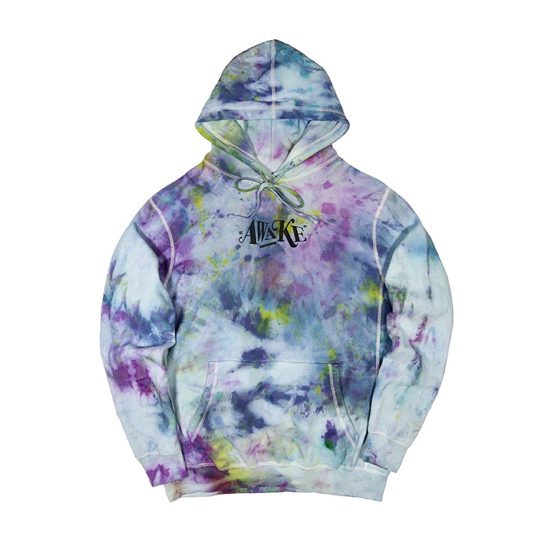 Худи Awake Distorted Logo Hoodie Tie Dye