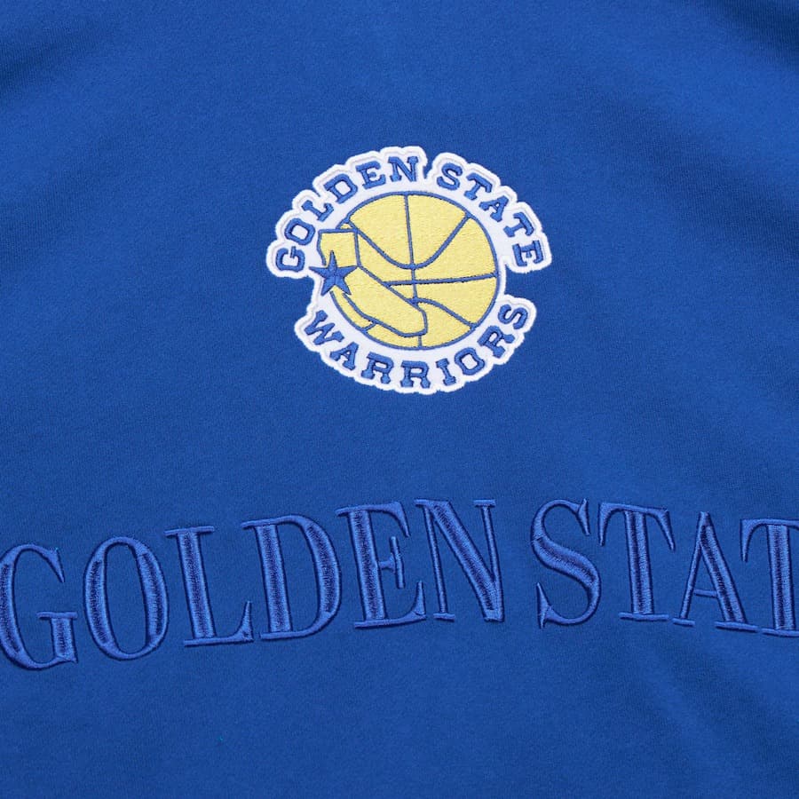 Худи Mitchell & Ness Royal Golden State Warriors Team OG 3.0 Vintage Fleece Pullover Hoodie