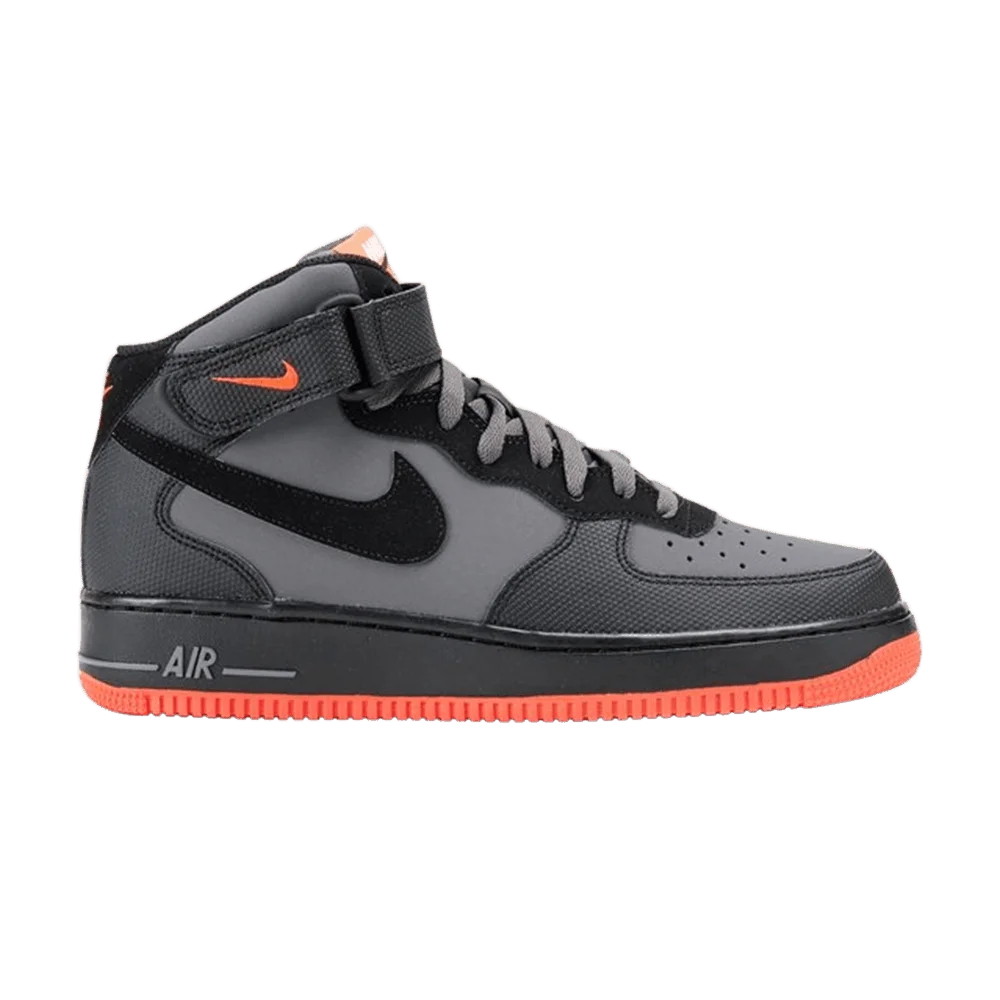 Krossovki-Nike-Air-Force-1-Mid-07-Dark-Grey-Crimson