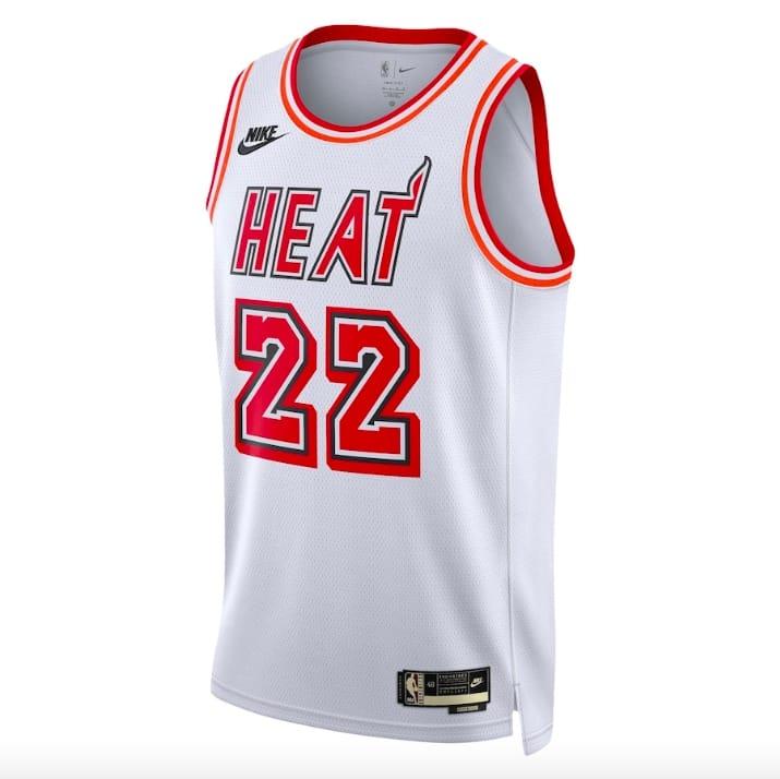 Баскетбольная джерси 2022-23 Miami Heat #22 Jimmy Butler Swingman Classic White Jersey