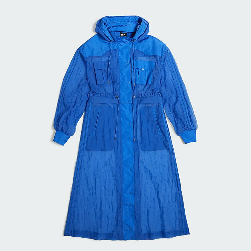 Удлинённый тренч adidas Ivy Park Cover-Up Jacket Glory Blue/Glow Blue
