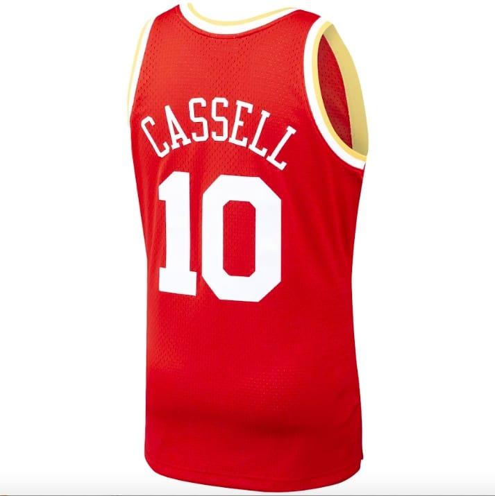 Баскетбольная джерси 1993-94 Houston Rockets #10 Sam Cassell Mitchell & Ness Red Jersey