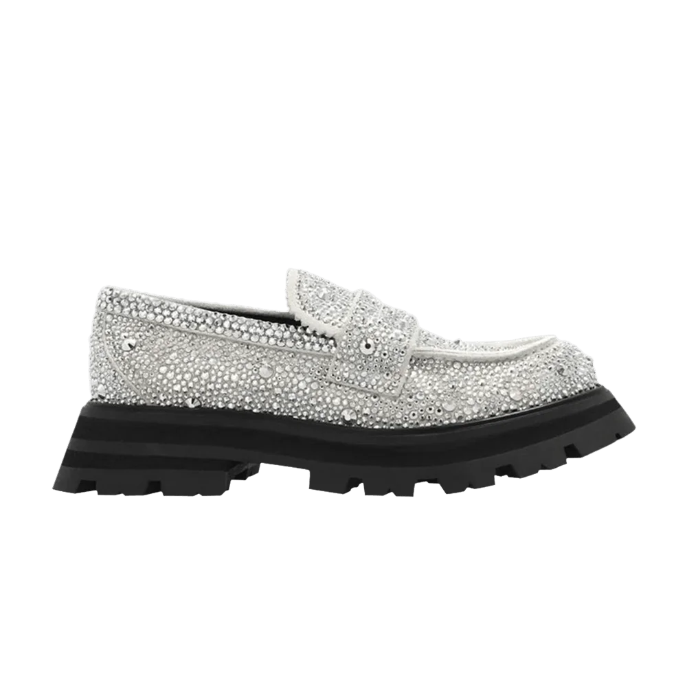 Krossovki-Alexander-McQueen-Wmns-Wander-Loafer-New-Ivory-Crystal-Embellished