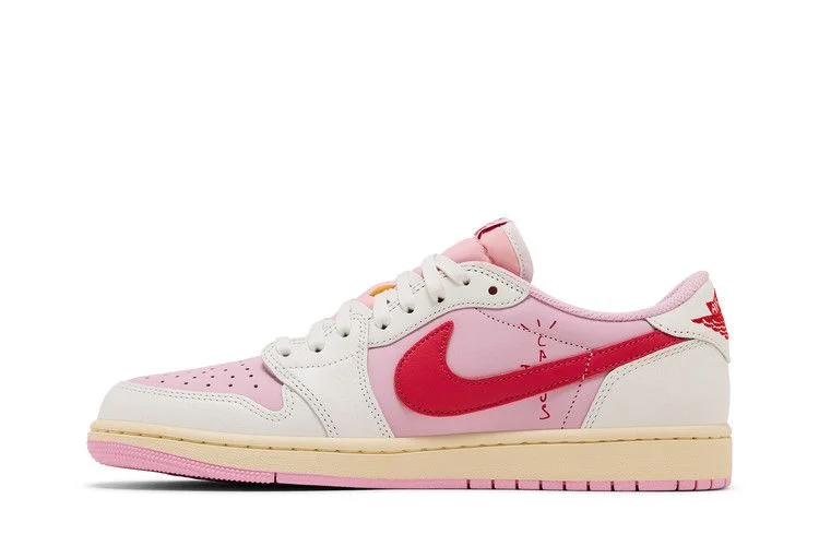 Кроссовки Travis Scott x Air Jordan 1 Retro Low OG 'Sail Tropical Pink'