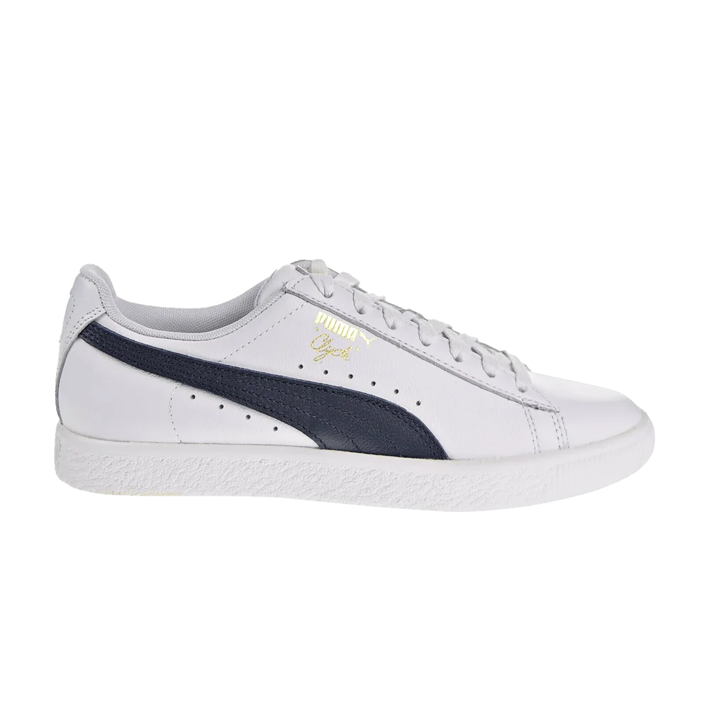Krossovki-Puma-Wmns-Clyde-Core-Leather-Foil-White-Navy