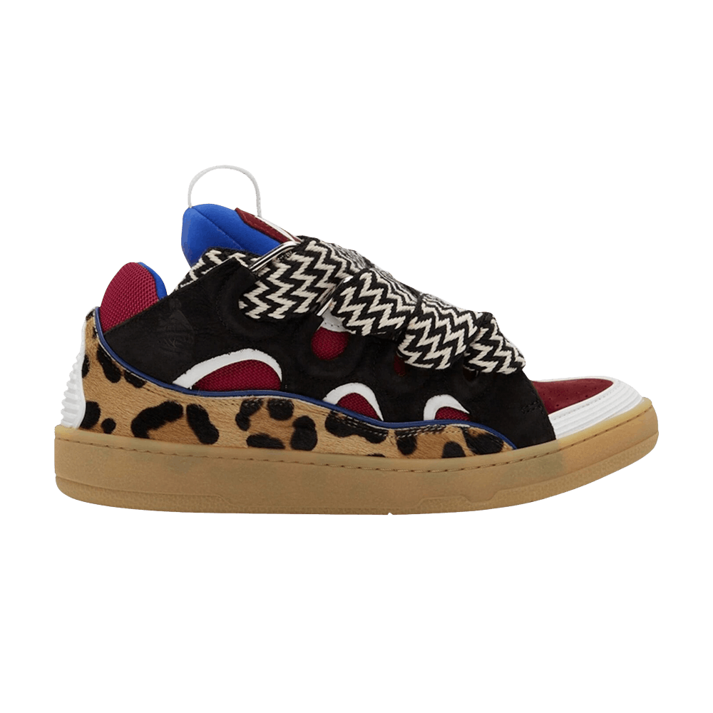 Кроссовки Lanvin Wmns Curb Sneakers 'Animal Print - Black Red'