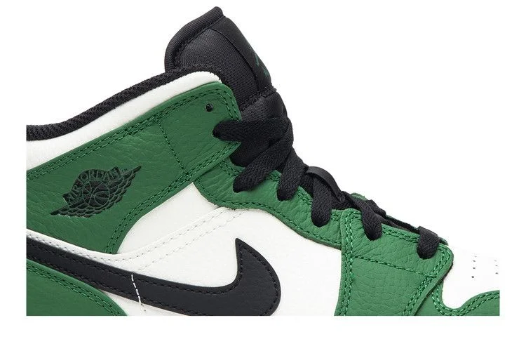 Кроссовки Air Jordan 1 Mid SE GS 'Pine Green'