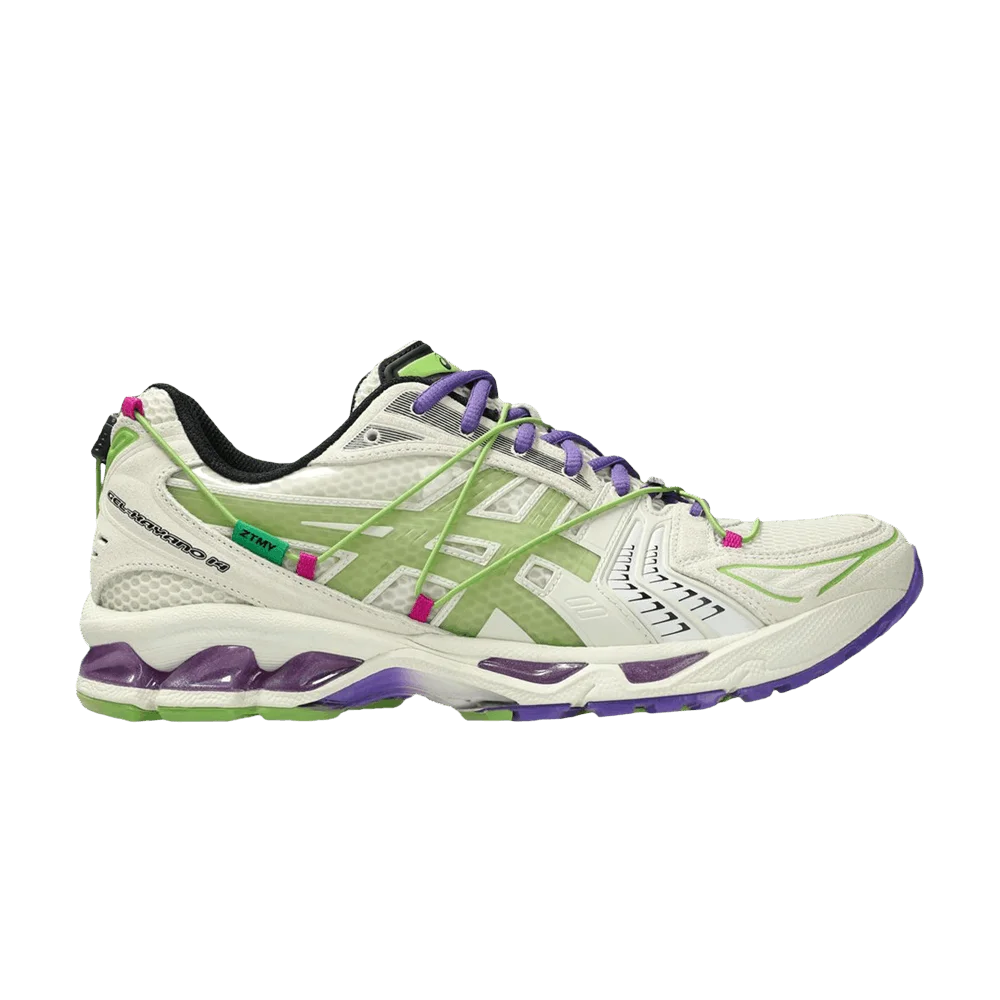 Krossovki-Zutomayo-x-ASICS-Gel-Kayano-14-White-Green