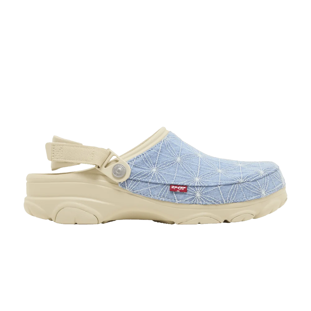 Сабо Levi's x Crocs Classic All-Terrain Clog 'Sashiko - Bone Blue'