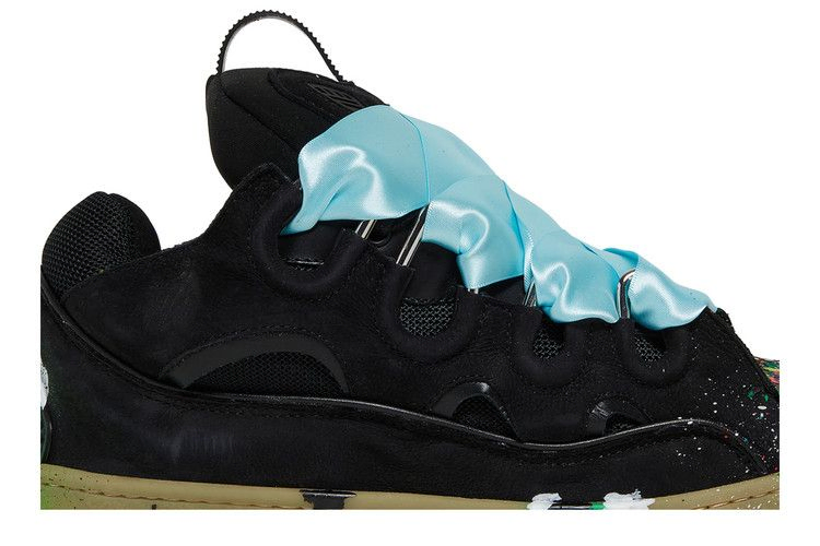 Кроссовки Gallery Dept. x Lanvin Curb Sneakers 'Paint Drip - Black'