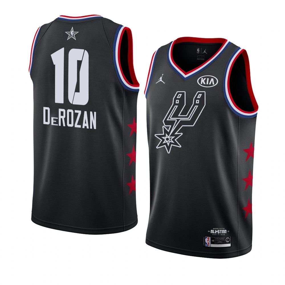 2019-NBA-All-Star-Spurs-DeMar-DeRozan-10-Black-Swingman-Jersey