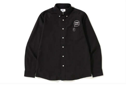 Рубашка BAPE x DSMG Oxford BD Shirt Black