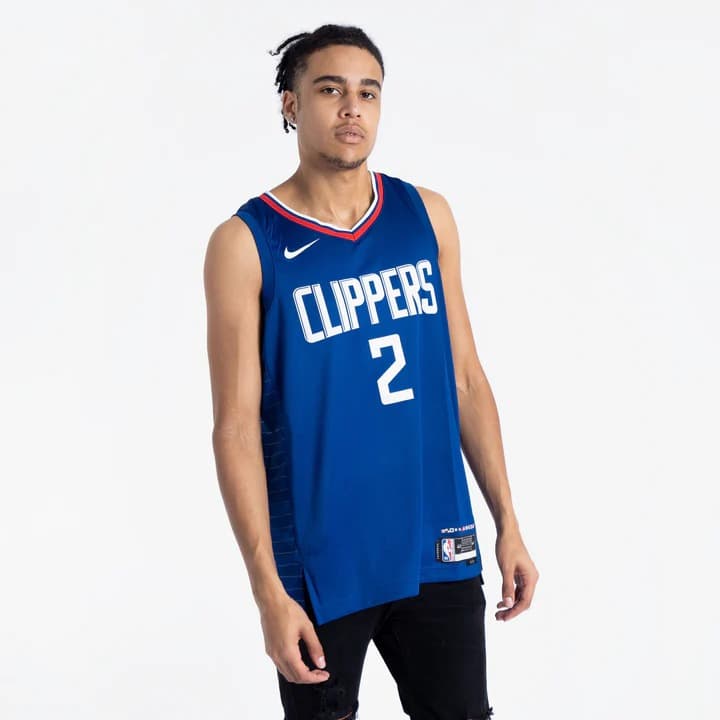 Баскетбольная джерси 2023-24 Los Angeles Clippers Kawhi Leonard #2 Swingman Icon Edition Blue Jersey