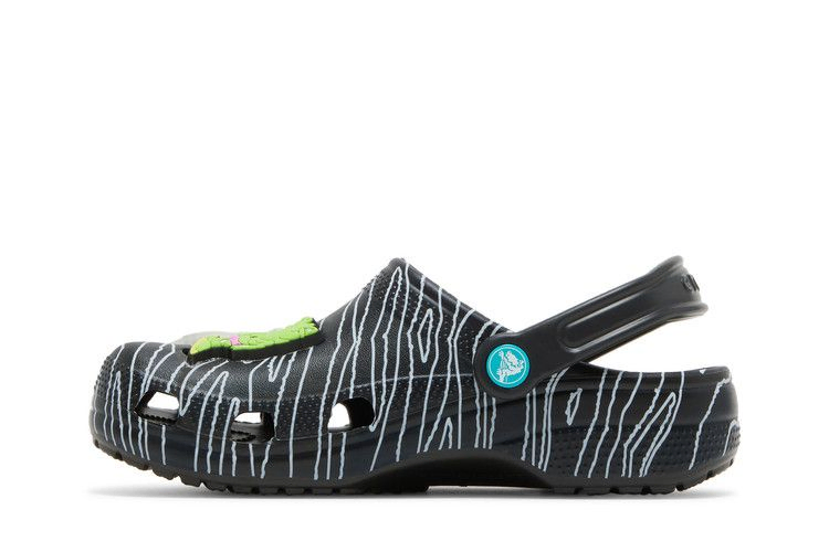 Кроссовки Crocs Ron English x Classic Clog Kids 'Party Animals - Zebra Black'
