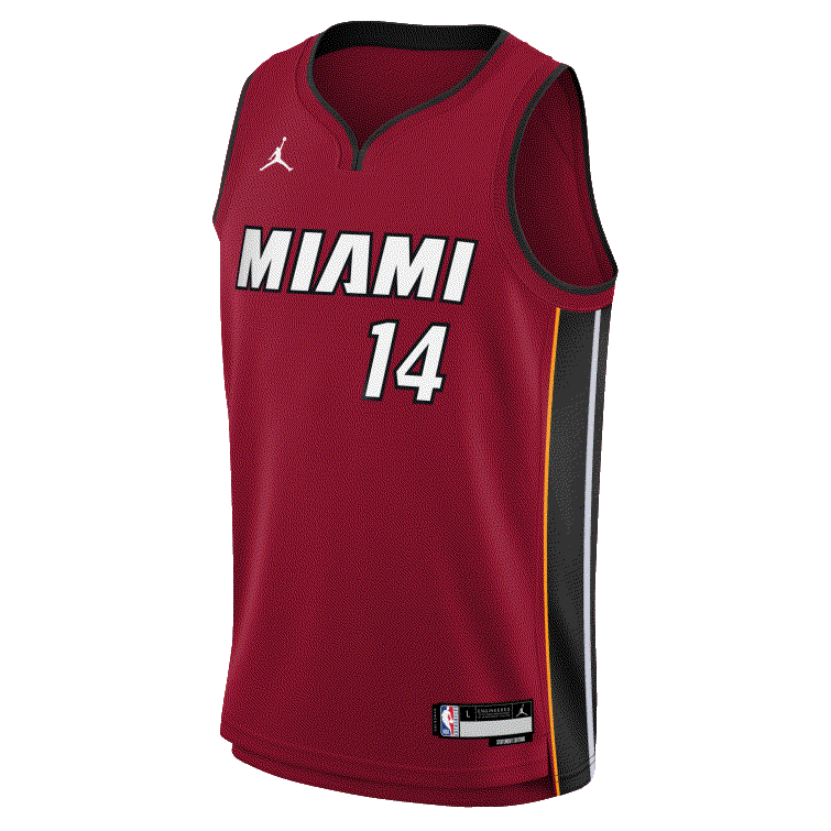 2023-24-Miami-Heat-Tyler-Herro-14-Youth-Swingman-Statement-Edition-Red-Jersey-2