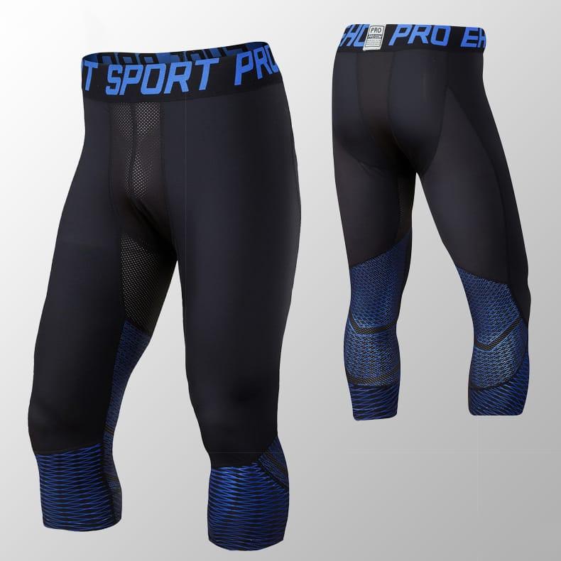 Тайтсы Ehot Blue Mesh Black Knee Tights