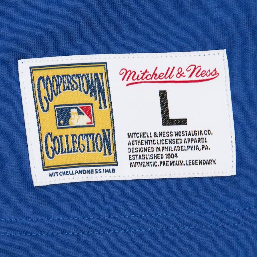Футболка Mitchell & Ness Royal Chicago Cubs Vintage Logo T-Shirt