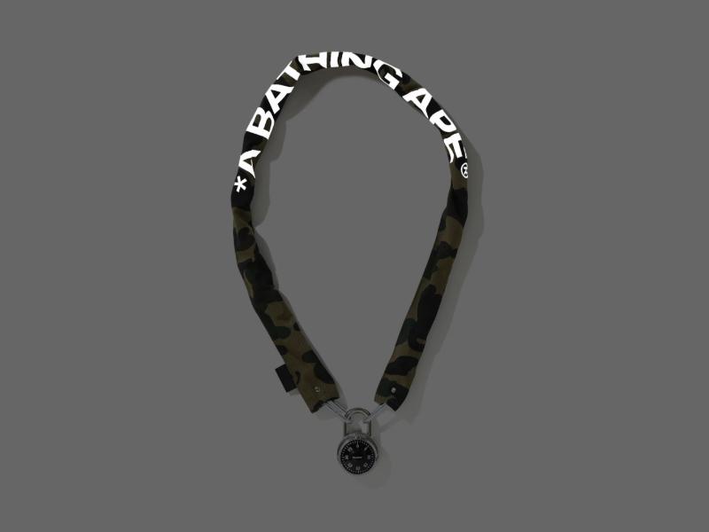 BAPE-1st-Camo-Chain-Lock-Green-1