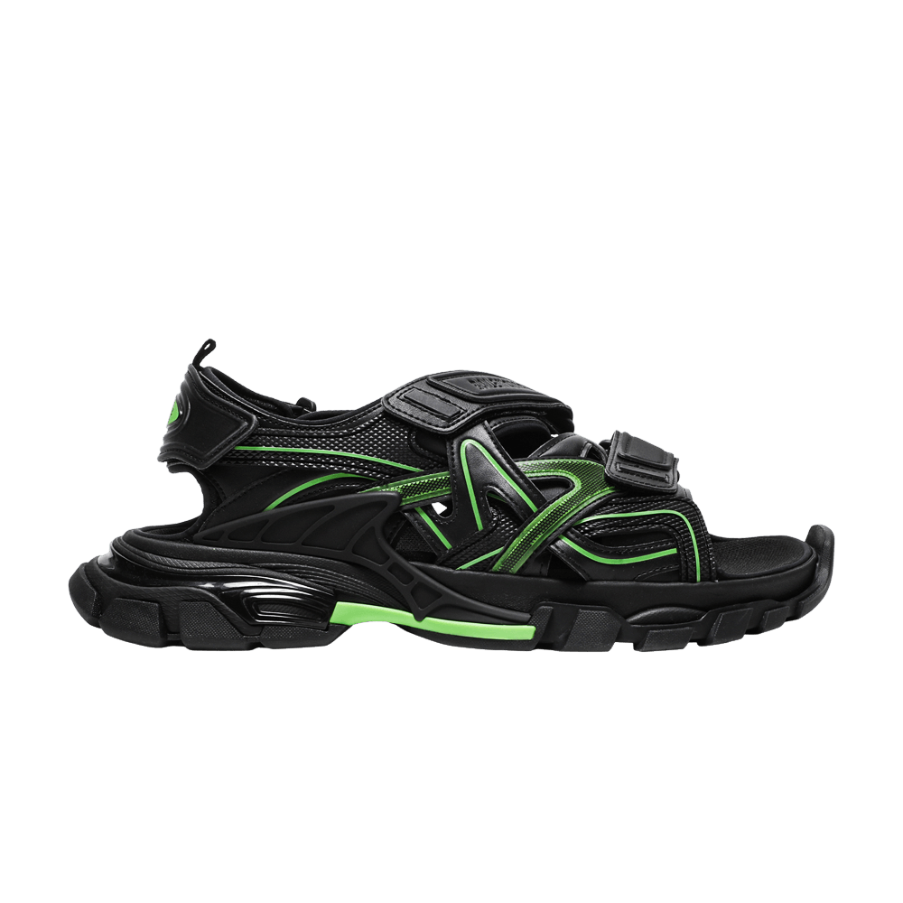 Сандалии Balenciaga Track Sandal 'Black Fluo Green'