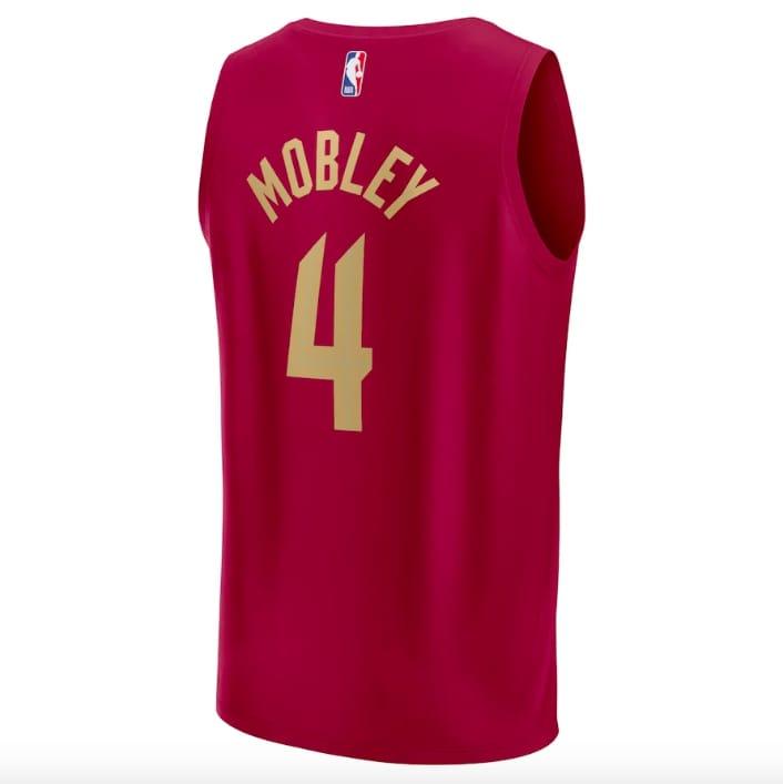Баскетбольная джерси 2022-23 Cleveland Cavaliers #4 Evan Mobley Fast Break Icon Wine Jersey