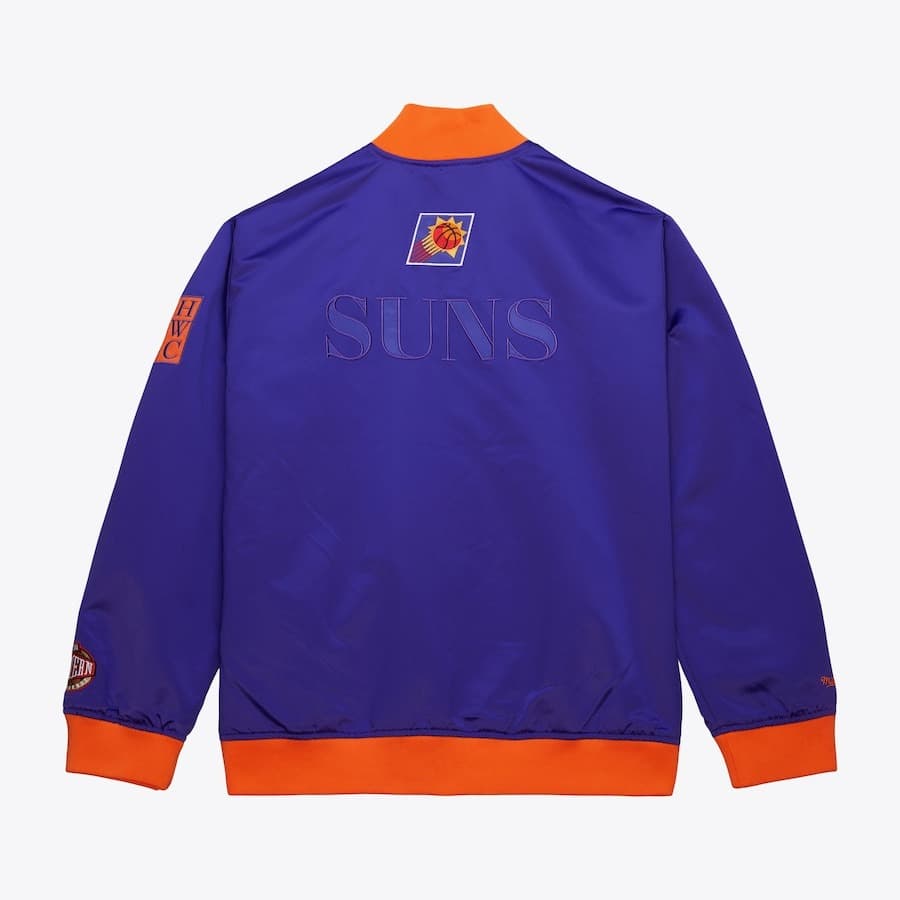 Бомбер Mitchell & Ness Purple Phoenix Suns Team OG 3.0 Satin Full Snap Jacket